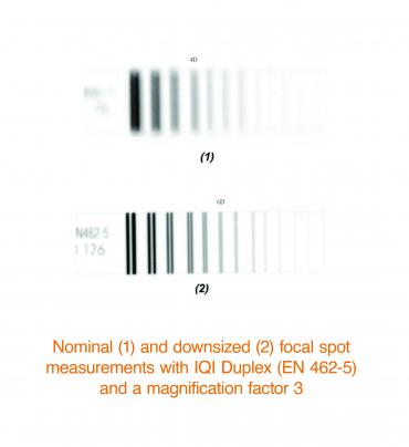 oriatron-linac-pmb-focal spot-inspection-non destructive testing